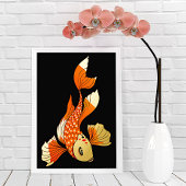 Koi Gold Fish Folie Afdrukken