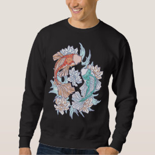 Koi in Ying & Yang stijl voor mannen, vrouwen en k Trui