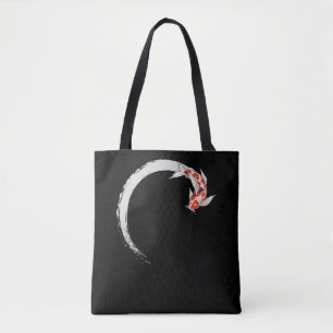 Koi Japanse Enso Circle Carp Fish Draagtas