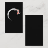 Koi Japanse Enso Circle Carp Fish Visitekaartje (Voorkant / Achterkant)