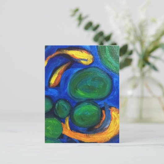 Koi Joy Briefkaart (Staand voorkant)