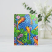 Koi Joy II Briefkaart (Staand voorkant)