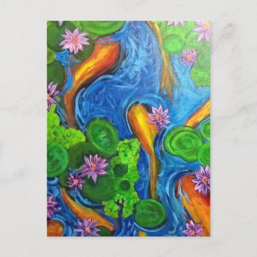 Koi Joy II Briefkaart (Voorkant)