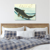 Koi (karper) - Japanse visafdruk van Hiroshige Canvas Afdruk (Insitu (Slaapkamer))