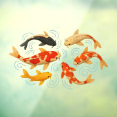 Koi karper raamsticker (Vel 3)