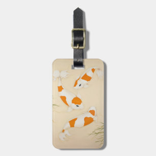 Koi Karper Vis Zwemmen Koel Bagagelabel