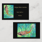 koi mermaid avec des cartes de visite de koi fish  (Devant / Derrière)