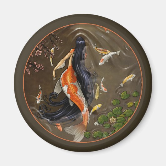 Koi Mermaid Magnet (Devant)