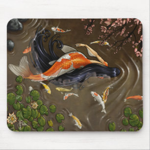 Koi Mermaid Mousepad Muismat