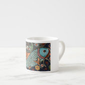 Koi Mosaic Espresso Kop (Voorkant rechts)