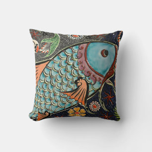 Koi Mosaic Pillow Kussen