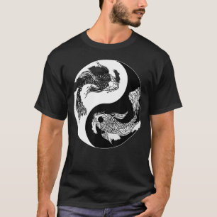 Koi Nishikigoi Fish Koi Carp Japan Ying Yin Yang T-shirt