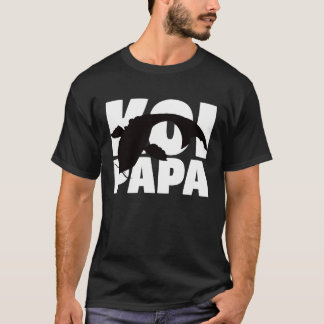 Koi Papa voor Koi Animal Father Koi Dad T-shirt