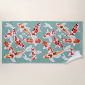 Koi poisson serviette de plage (Devant)