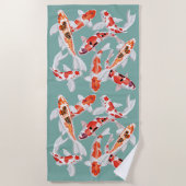 Koi poisson serviette de plage (Devant)