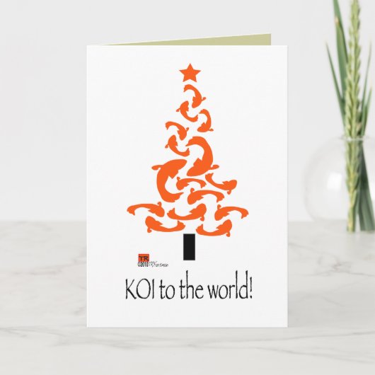 KOI (poissons) à la carte graphique 3 de Noël du (Devant)