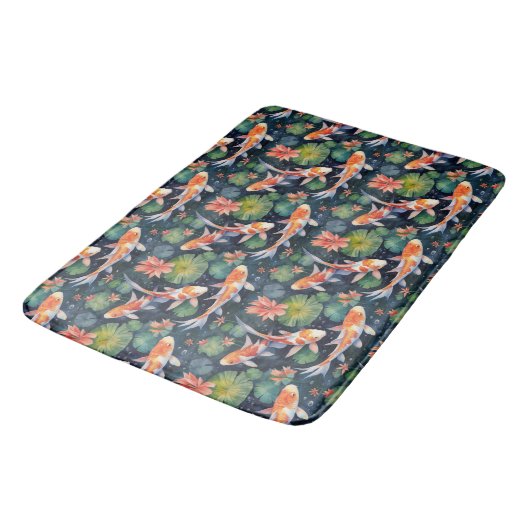 Koi Pond Bath Mat (Gekanteld)