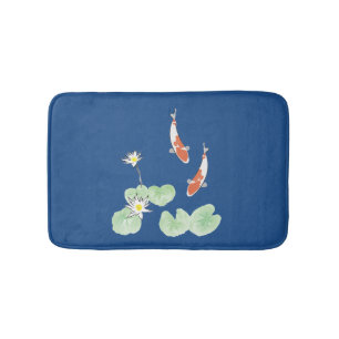 Koi Pond Bath Mat
