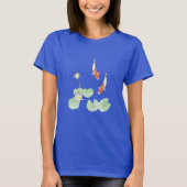 Koi Pond Bleu T-shirt féminin (Devant)
