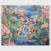 Koi Pond Cadeaupapier (Vlak)
