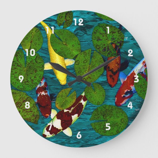 KOI POND Clock Grote Klok (Voorkant)