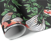 Koi Pond Fish Artwork Cadeaupapier (Rol Hoek)