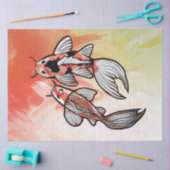 Koi Pond Fish Artwork Tissuepapier (Craft)