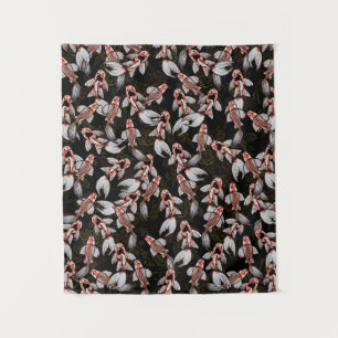 Koi Pond Fish Artwork Wandkleed