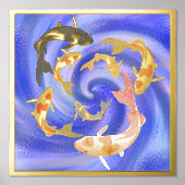 Koi Pond Folie Afdrukken (Voorkant)