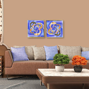 Koi Pond Folie Afdrukken