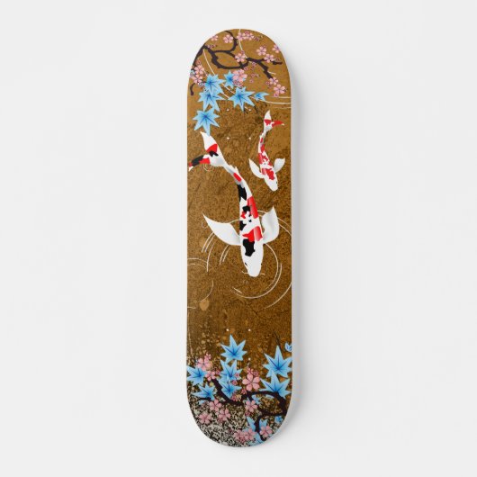 Koi Pond - hout - Japans ontwerpskateboard Skateboard (Voorkant)