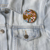 Koi Pond - hout - Japanse Design Button (In situ)