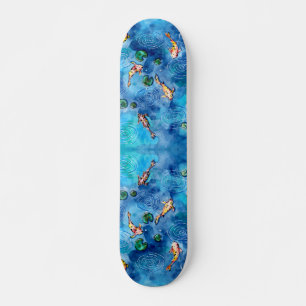Koi Pond in de regen Skateboard