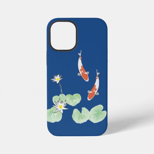 Koi Pond iPhone 12 Mini Coque (Verso)