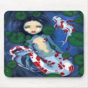 "Koi Pond Mermaid" Mousepad Muismat