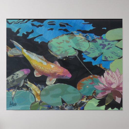Koi Pond Poster (Voorkant)