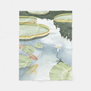 Koi Pond Reflection met vissen en geles Fleece Deken