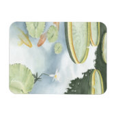 Koi Pond Reflection met vissen en geles Magneet (Horizontaal)