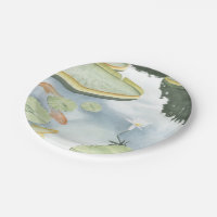 Koi Pond Reflection met vissen en geles