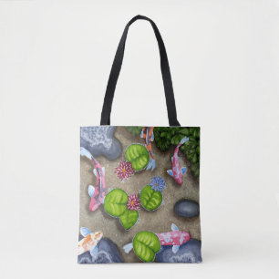 Koi Pond Shoulder Tas