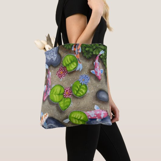 Koi Pond Shoulder Tas (Dichtbij)
