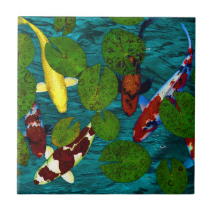 KOI POND Tile Tegeltje