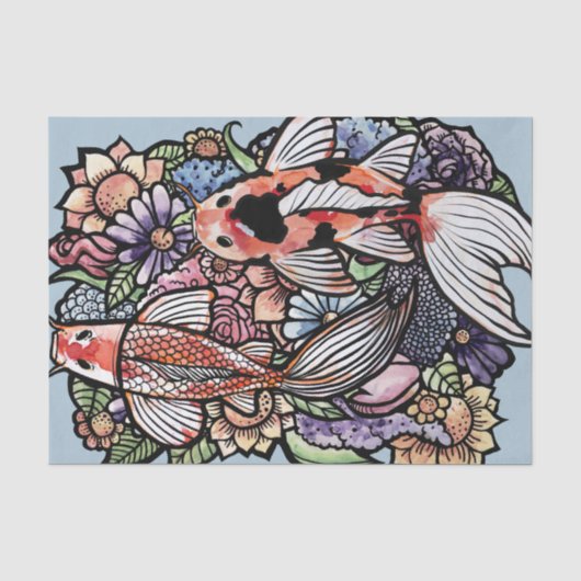 Koi Pond Tissuepapier (Voorkant)