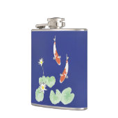 Koi Pond Vinyl Wrapped Flask Heupfles (Links)