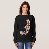 Koi Quote Don't Be Koi Fish  Japanese Trui (Voorkant volledig)