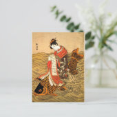 Koi Riding Briefkaart (Staand voorkant)