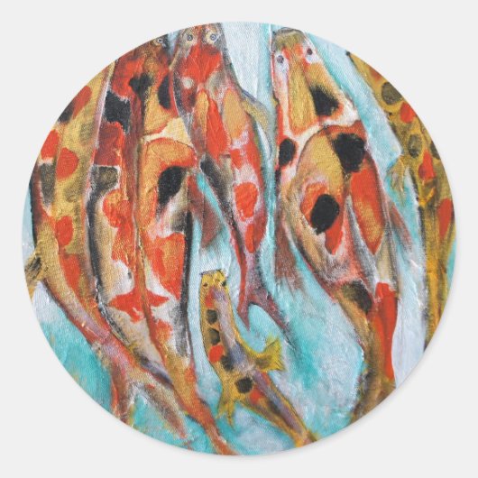 KOI RONDE STICKER (Voorkant)