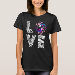 Koi Sakura Tree Love Yin Yang Leopard Nishikigoi A T-shirt