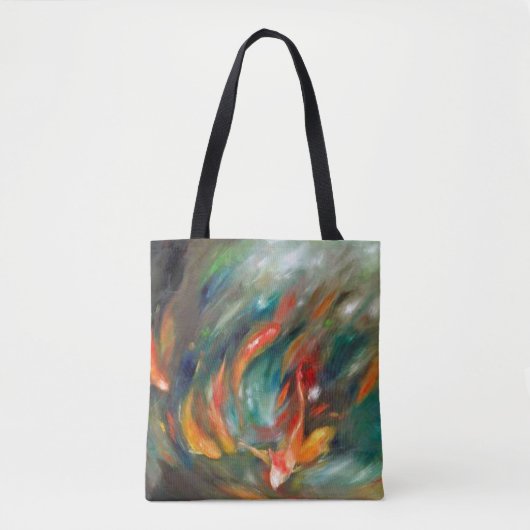 Koi Storm - Custom All-Over-Print Tote Bag (Devant)