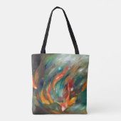 Koi Storm - Custom All-Over-Print Tote Bag (Dos)